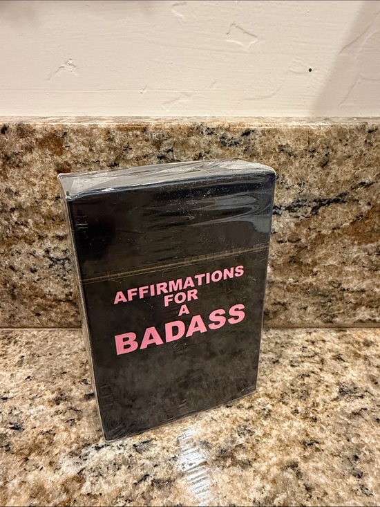Other - Affirmations for a Badass Deck - Black with Pink Text
